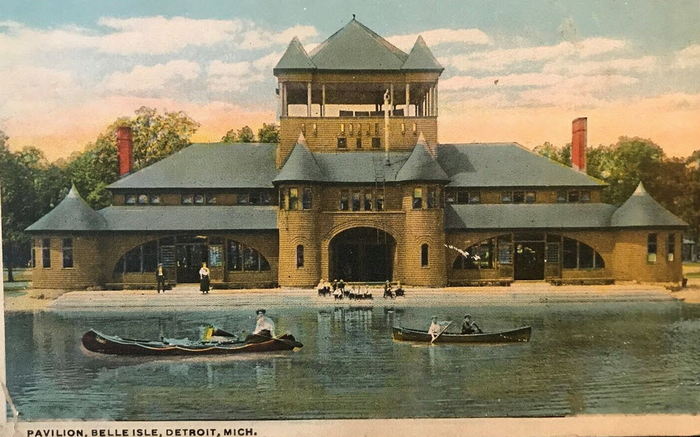 Belle Isle Skating Pavilion - Old Photo (newer photo)